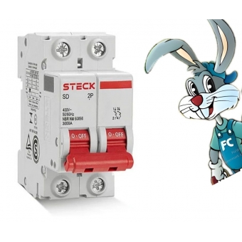 Disjuntor Bipolar 2P 10A - cód 629