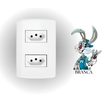 Tomada Dupla 10a Modular  4x2 - cód 29949