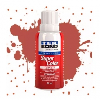 Corante Vermelho 50ml - Base D`Água
