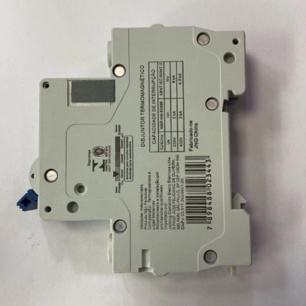 Disjuntor Unipolar JNG C25A - Cód 6459 - C25A