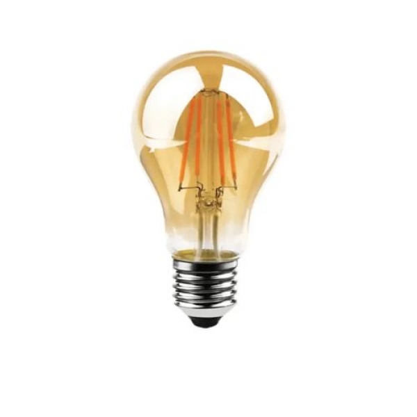 Lâmpada 4W Filamento A60 Vidro - AMBAR - Cód 26039 - FILAMENTO