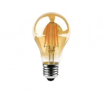 Lâmpada 4W Filamento A60 Vidro - AMBAR - Cód 26039