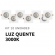 Kit 10 Spots Led Embutir Quadrado 5w - 3000k - cód 32020 - LUZ QUENTE