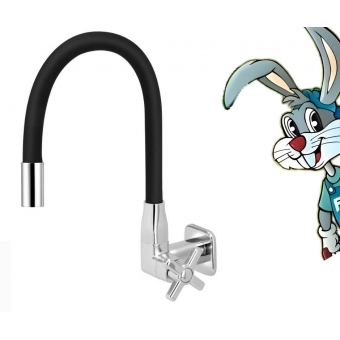 Torneira Gourmet Parede Abs 1/4 de Volta Quadrada Preto - cód: 1246831 cód - 14838