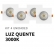 Kit 4 Spots Led Embutir Quadrado 5w - 3000k - cód 32020 - LUZ QUENTE