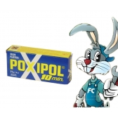 Cola Epoxi Poxipol Cinza Solda Plástica 21gr - cód 9848 - NOBRAND