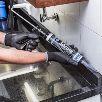 Silicone Preto Tekbond Alta Aderência 256g