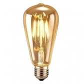 Lâmpada 4W Filamento ST64 Vidro - AMBAR - Cód 29892 - FILAMENTO