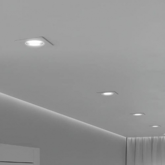 Kit 4 Spots Led Embutir Quadrado 5w - 6500k - cód 13018