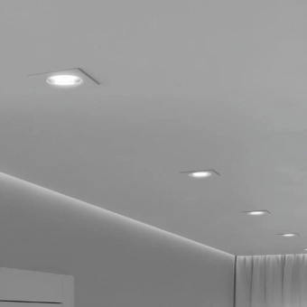 Kit 4 Spots Led Embutir Quadrado 5w - 6500k - cód 13018