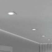 Kit 4 Spots Led Embutir Quadrado 5w - 6500k - cód 13018 - BRANCO FRIO