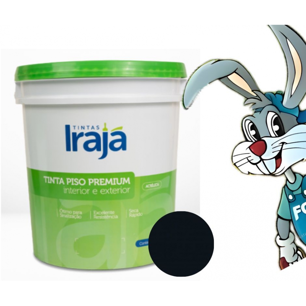 Irapiso Tinta para Piso Premium 18L - Irajá - PRETO