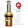 Reparo Bica 1/4 de Volta N 0 M-18 Cód: 2056013 - TORNEIRAS COELHO