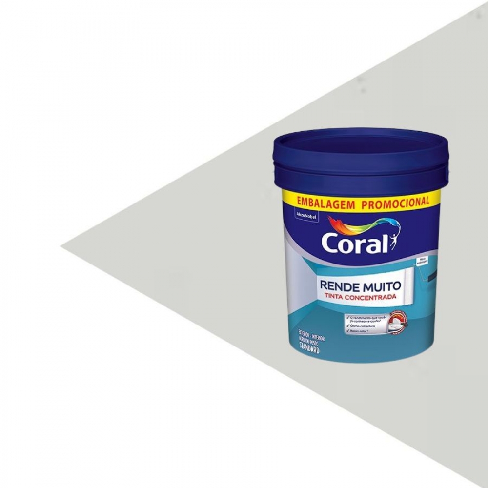 Tinta Coral Rende Muito 16L - Tinta concentrada - BALDE 20L BRANCO GELO