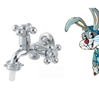 Torneira Máquina de Lavar Metal Com Volante em ABS C-52 - cód: 1253052 cód - 15104