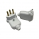 Plug Macho 2p + T 10A 250V 90° - Triangulo Prensa Cabo - Cód 13520 - MARGIRIUS