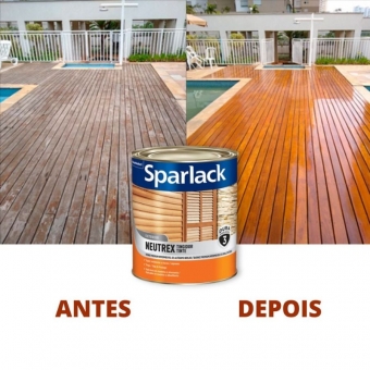 Verniz Sparlack Neutrex Castanho Avermelhado Brilhante 900ml - Base Solvente