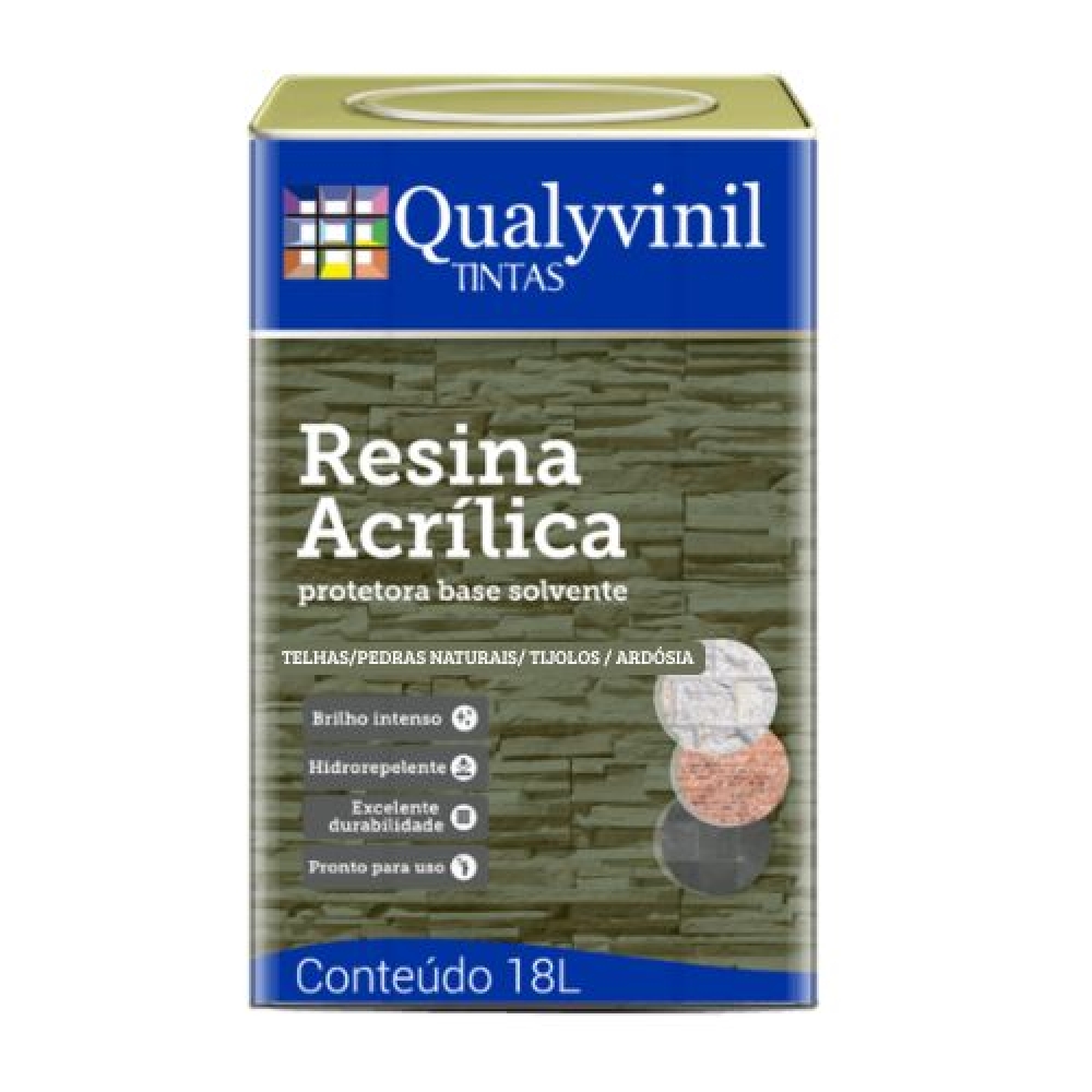 Resina Acrilica Base de Solvente 5L - QUALYVINIL - INCOLOR