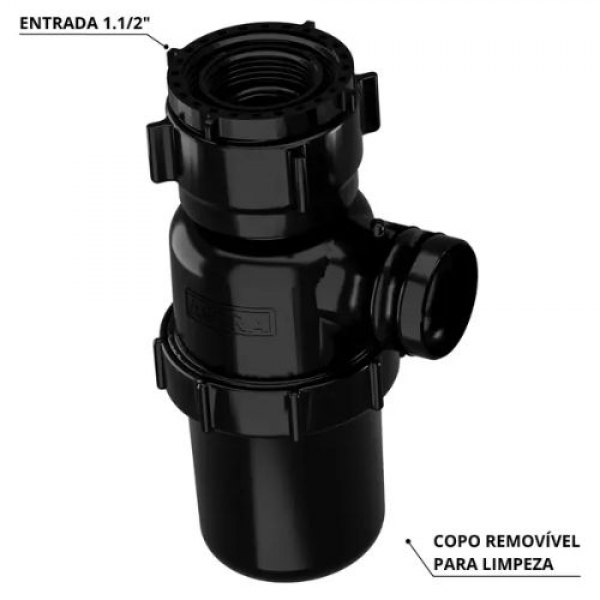 Sifão Copo Sanfonado Universal 49cm - Cód 31103 - ASTRA