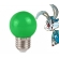 Lâmpada Bolinha 1W VERDE - BIVOLT E27 - cód - 12943 - VERDE