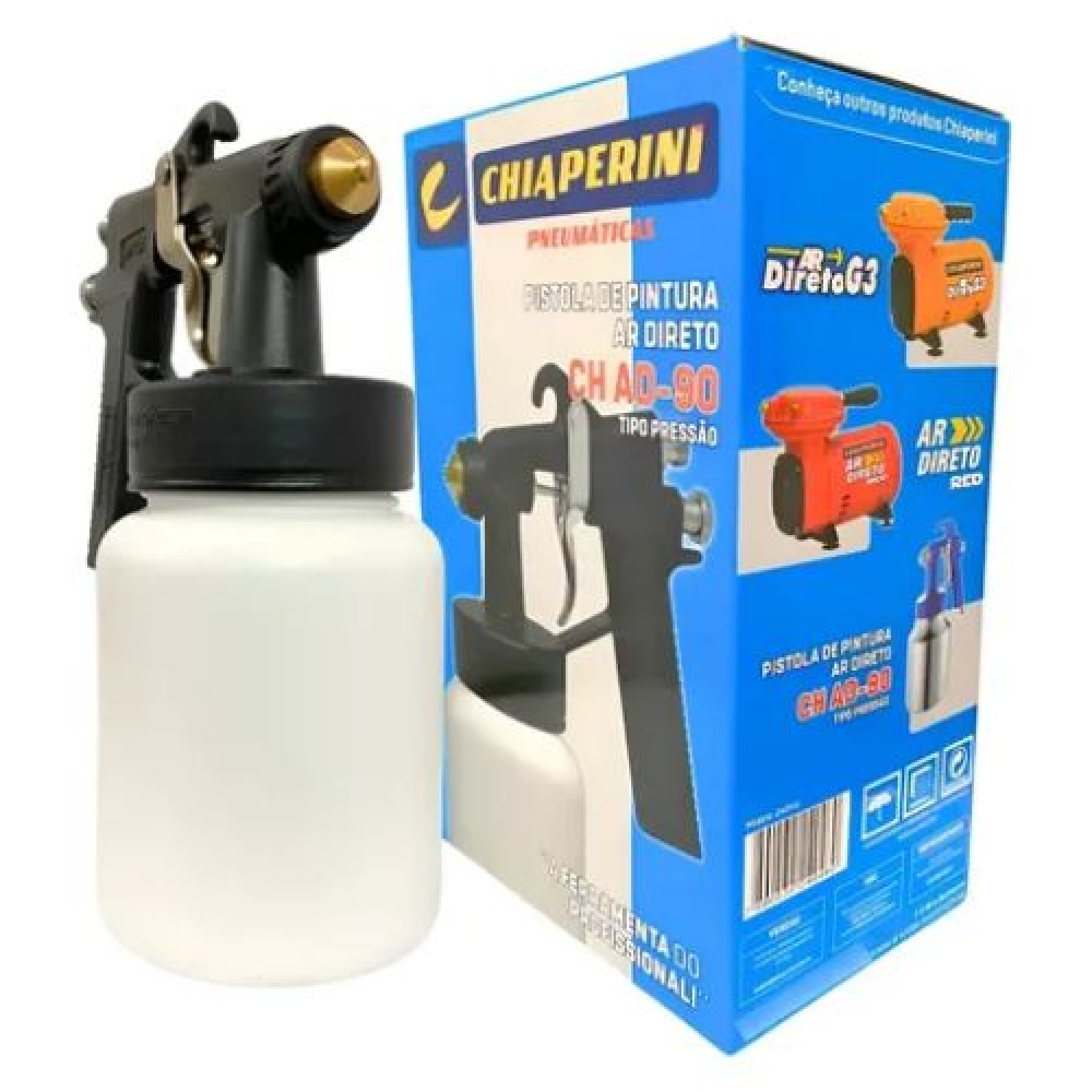Pistola De Pintura Ar Direto 600ml - Cód 29966 - BICO LATÃO