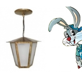 Luminária L3C Sextavado Ouro Velho - cód  - 29664
