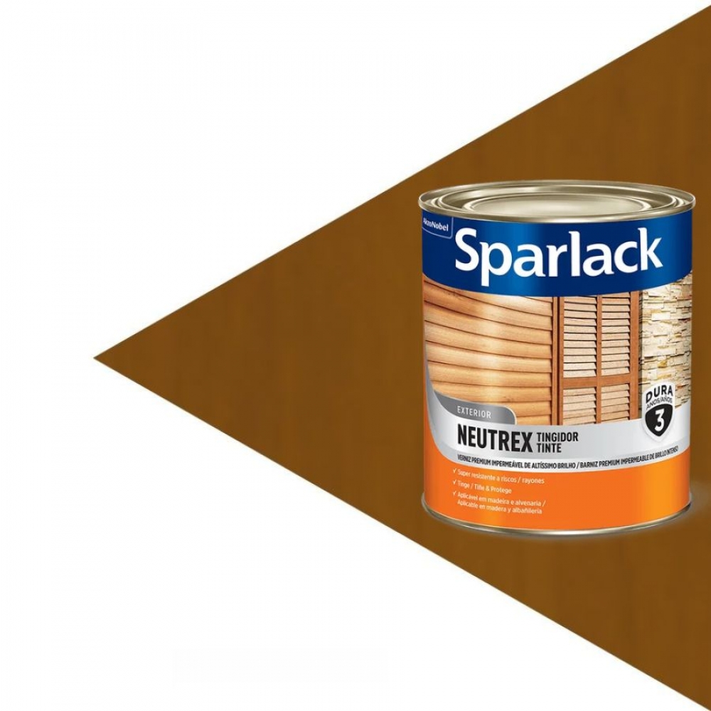 Verniz Sparlack Neutrex Imbuia Brilhante 900ml - base solvente - NEUTREX