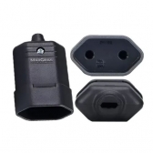 Plug Femea 2P 10A 250V - Cód 5904 - MARGIRIUS