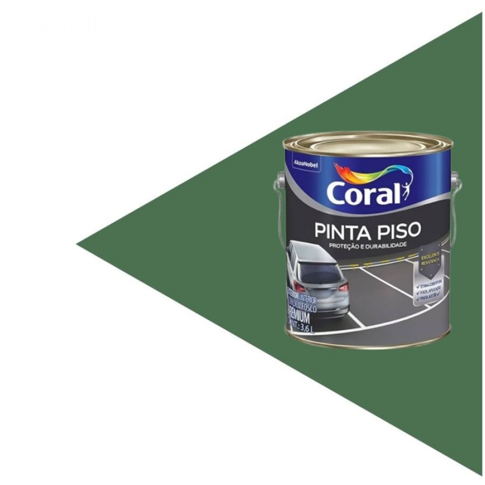 Tinta Piso Premium Internas e Externas 3,6L Coral - VERDE QUADRA