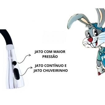 Torneira Gourmet Mesa Metal 1/4 de Volta 3 Jatos Preto - cód: 1141870 cód 28103