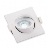 Spot Led Quadrado Embutir - 5w 6500k - cód 3367 - LUZ BRANCA