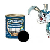 Tinta Hammerite Direto Na Ferrugem - 800ml - Coral - PRETO