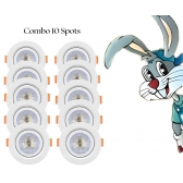 Kit 10  Spot Led Redondo Embutir 5w - cód 20002 - LEDBEE