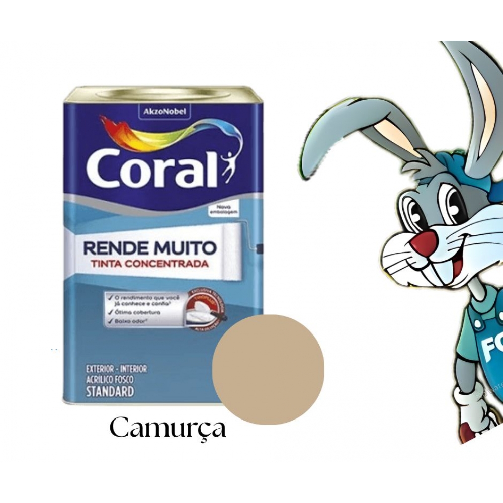 Tinta Coral Rende Muito 16L - Tinta concentrada - CAMURÇA
