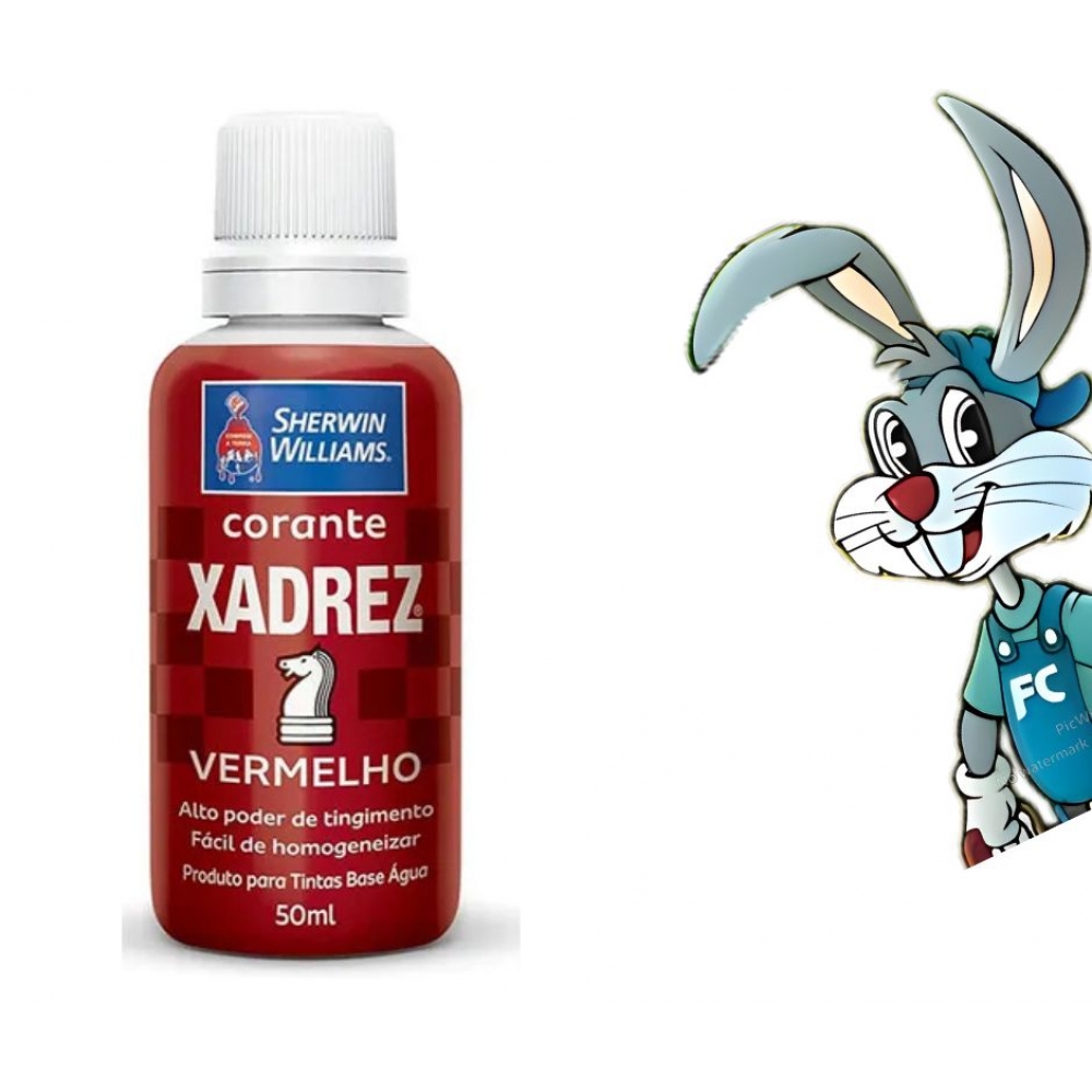 Corante Vermelho 50ml - Base D`Água - cód 5177 - SHEWIN-WILLAMS
