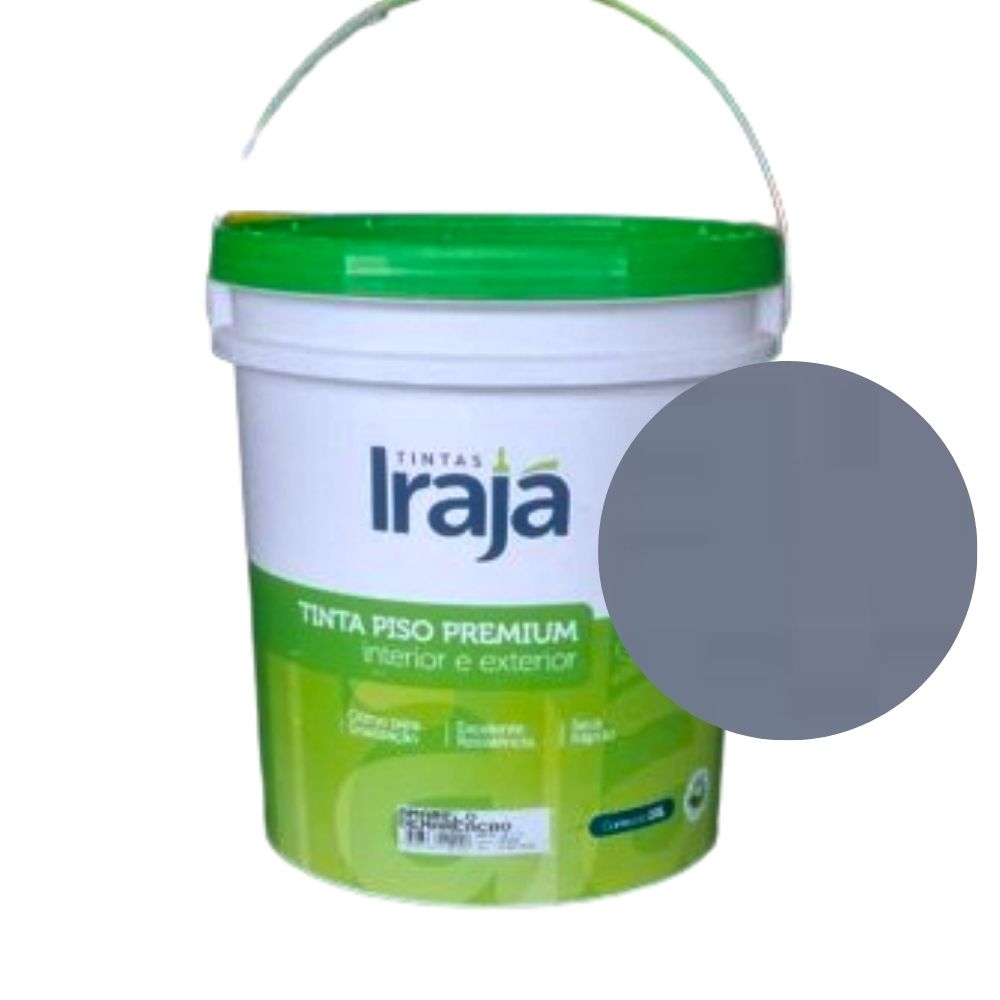 Irapiso Tinta para Piso Premium 18L - Irajá - CINZA