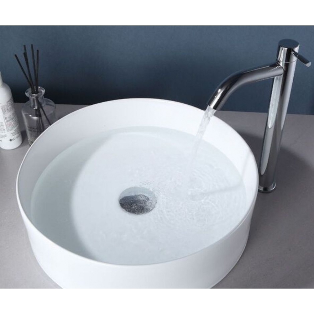 Torneira Cromada para Lavatório Alta 30cm - Cód 32330 - LINHA METAL