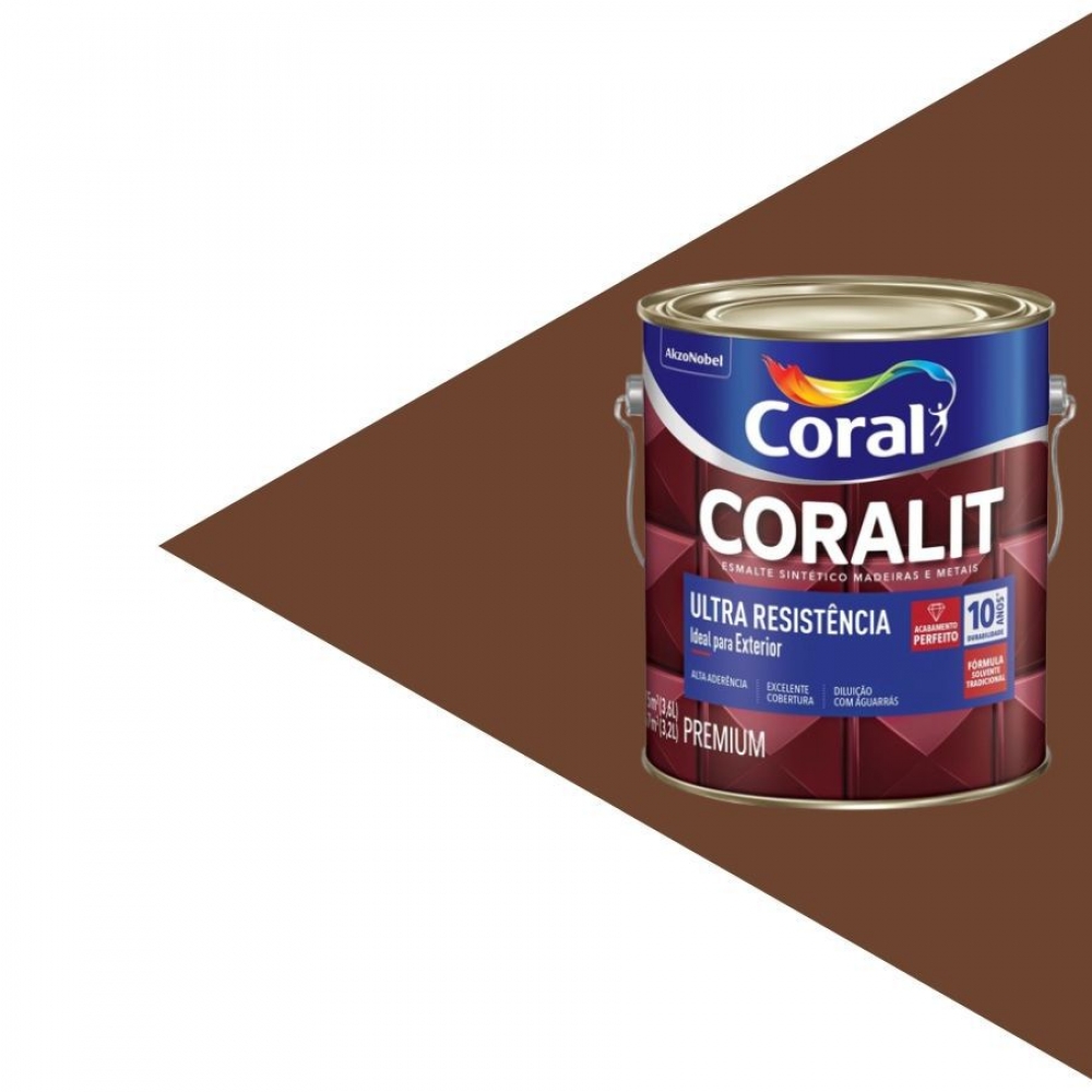 Esmalte Coralit Ultra Resistência 900ml - TABACO