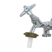 Torneira Máquina de Lavar Metal 2 Saídas C-20 - Cód 7856 - LINHA METAL FIT