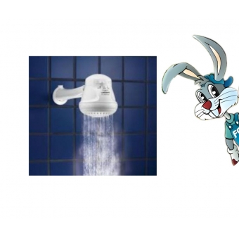 Chuveiro Ducha Elétrica Maxi Banho 3T Com Cano - 220V 5500W - Lorenzeti cód 4515