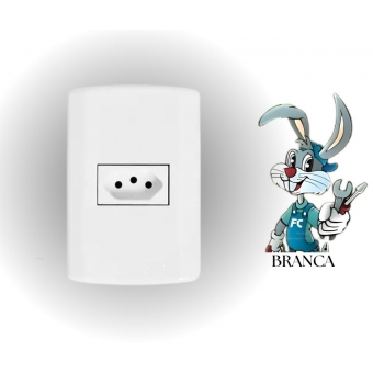 Tomada Simples 10A 4x2 Pluzie Modular - cód 3954