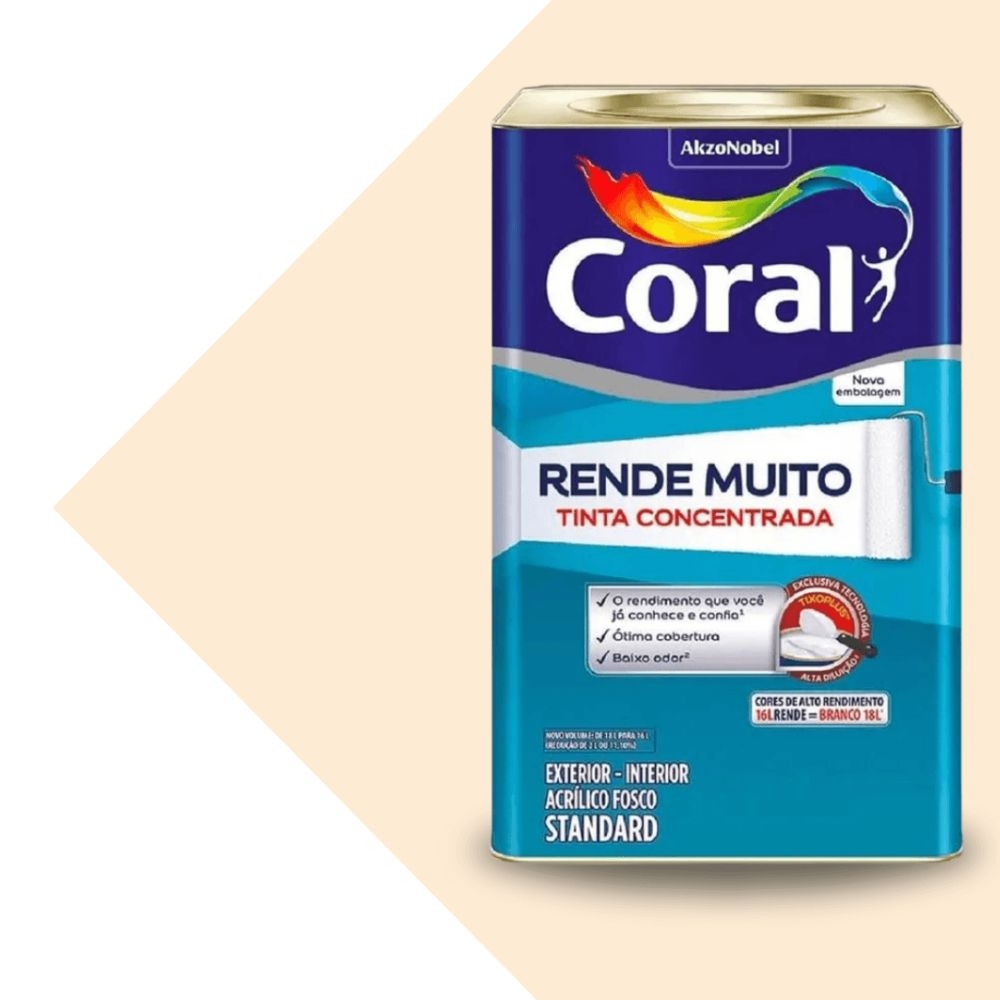 Tinta Coral Rende Muito 16L - Tinta concentrada - PÉROLA