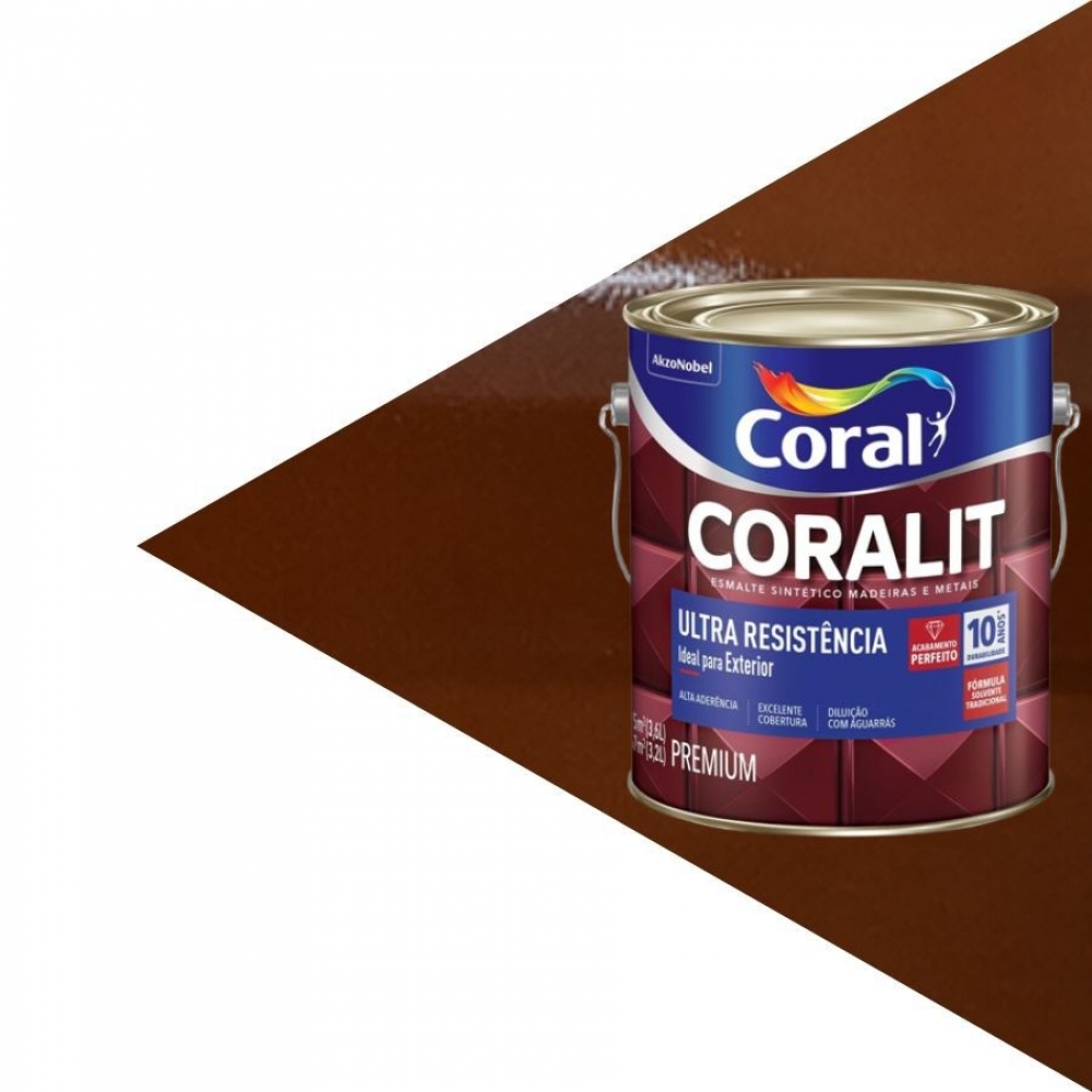 Esmalte Sintético Ultra Resistência Coral 3.6L - MARROM