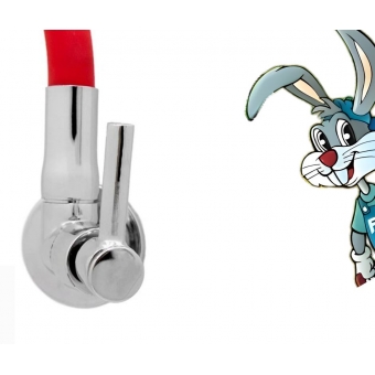 Torneira Gourmet Parede Abs 1/4 de Volta Quadrada Vermelha - Cód: 1246772 cód 32747