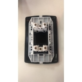 Tomada Dupla 2P+T 10A 250V - PRETO FOSCO