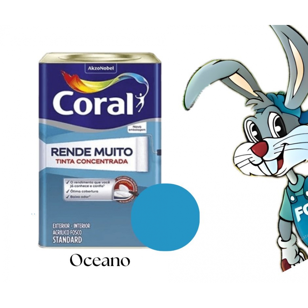 Tinta Coral Rende Muito 16L - Tinta concentrada - OCEANO
