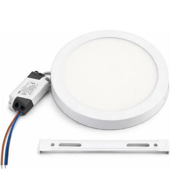 Painel de Led Redondo Sobrepor 12W - Cód 19990 - SOBREPOR
