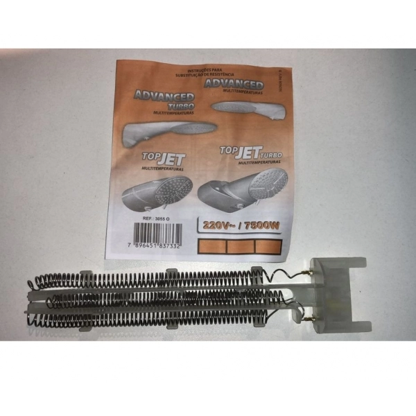 Resistência Advanced Turbo 7500w - 3055-O - cód 9962 - lorenzetti