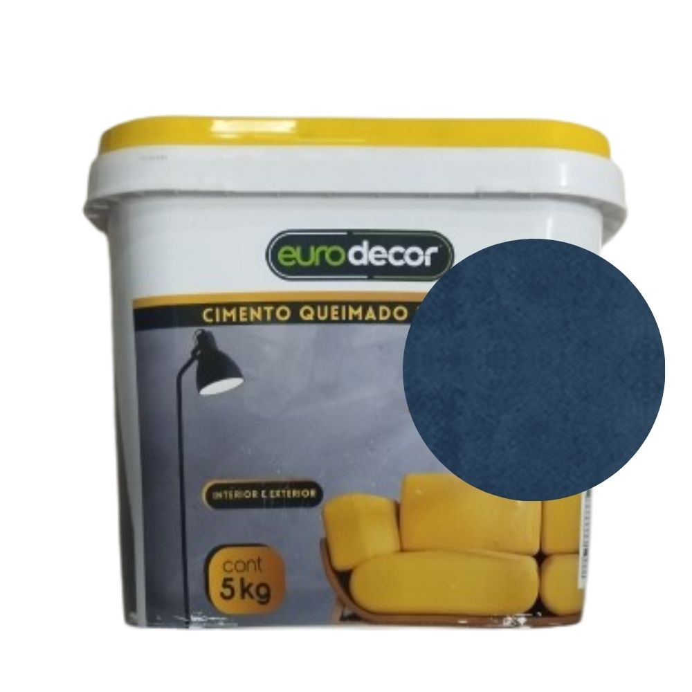 Cimento Queimado Parede Eurodecor - 5kg Premium Plus - ELEFANTE