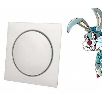 Ralo Click R. Quadrado 15 x 15 Cm Cromado cód 1401515 - cód 28167